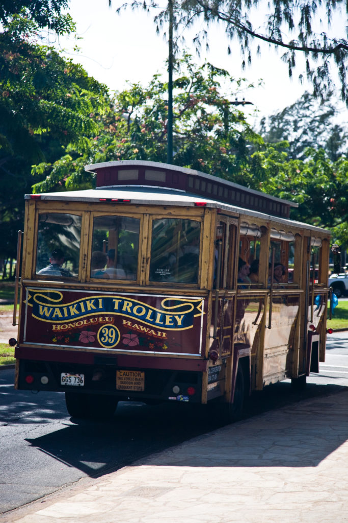 Oahu car rental: Waikiki trolley. Hawaii travel. Things to do in Oahu. Things to do in Hawaii.