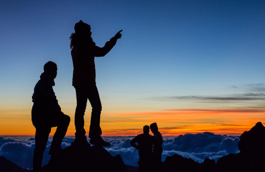 Haleakala's peak for sunrise.