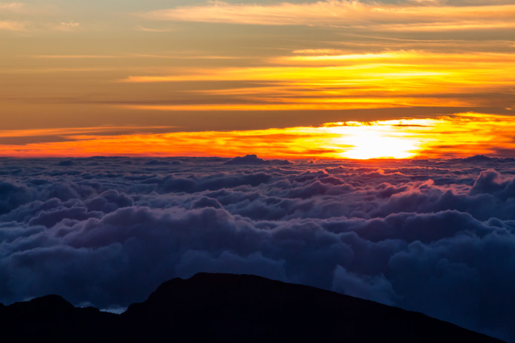 Above the clouds at Haleakala.