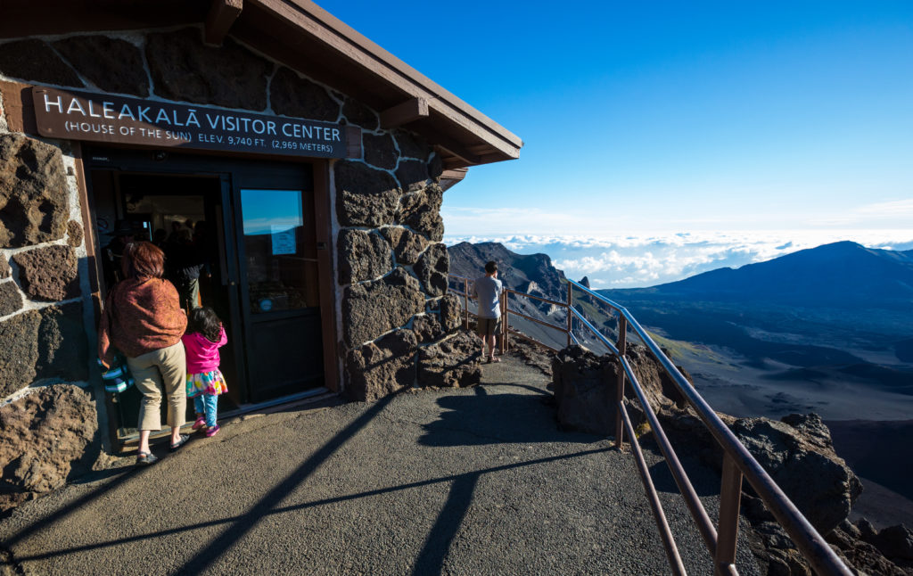 Haleakala Visitor Center is a popular place to see the sun rise or set.