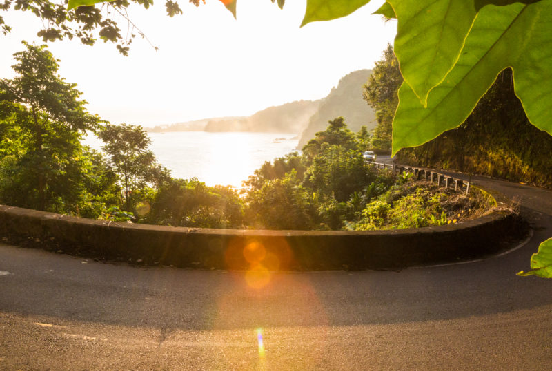 Road to Hana: Hairpin turn. Hawaii travel. Things to do in Maui. Things to do in Hawaii.