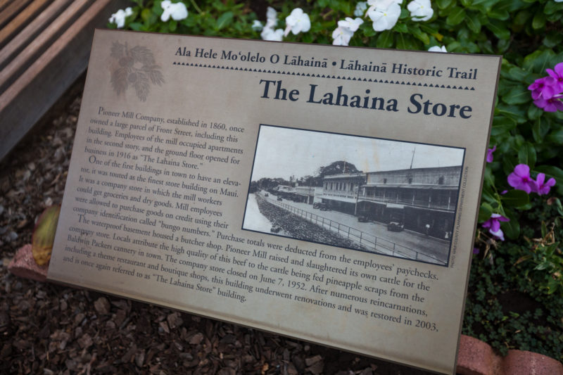 Historical information about Lahaina town.
