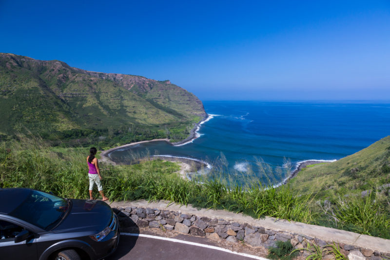 Halawa beach park in Molokai.