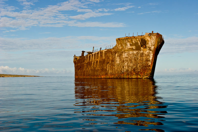 Shipwreck beach in Lanai.