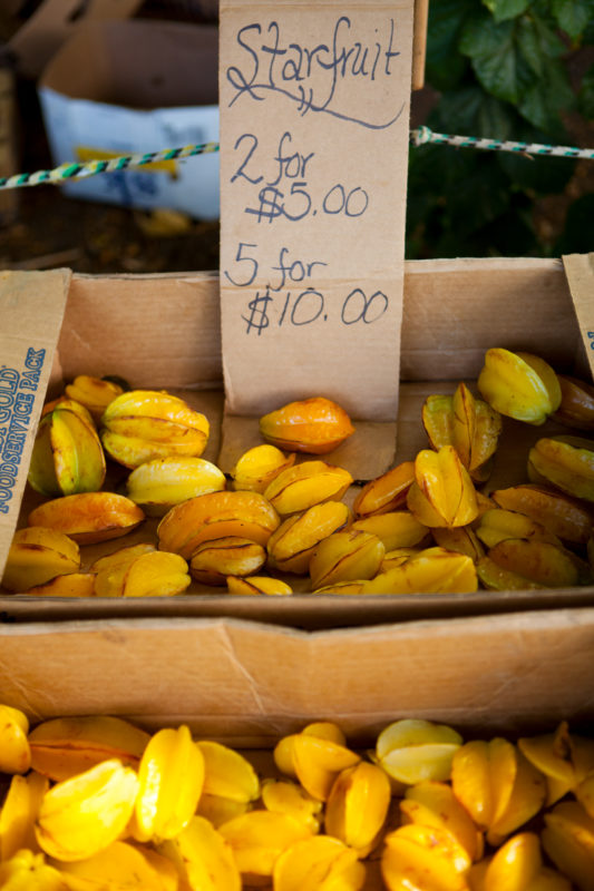 Starfruit for sale.