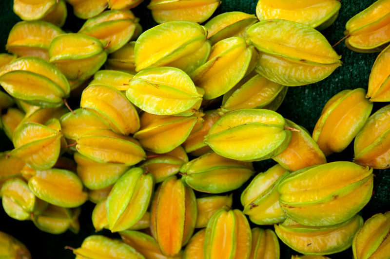 Fresh starfruit for sale.