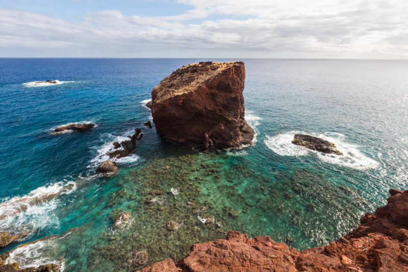 Lanai's popular icon, Sweetheart Rock Puu Pehe