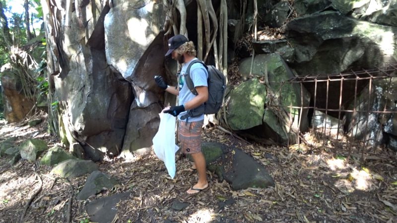 Kapena Falls cleanup.