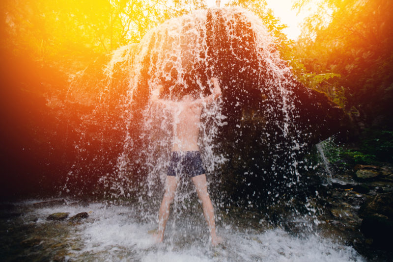 Taking a dip at the bottom of Akaka Falls just can't be beat.