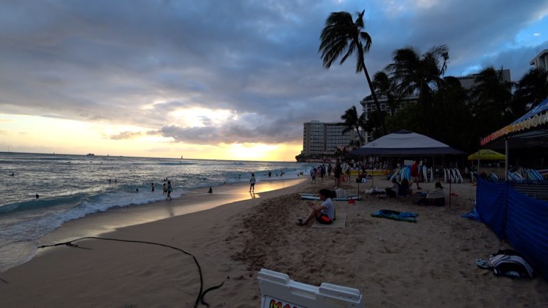 Kahanamoku beach in Waikiki.