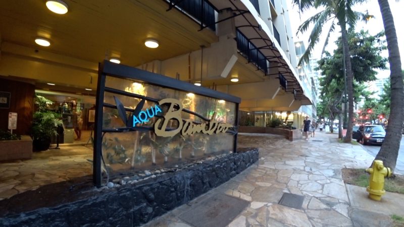 Aqua Bamboo hotel in Waikiki.