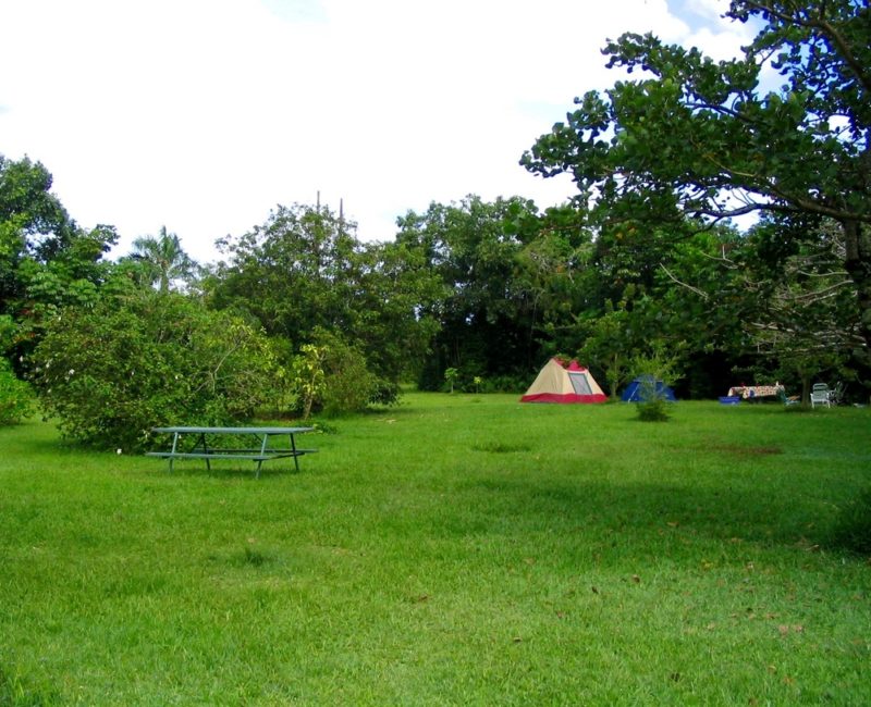 Hoomaluhia Botanical Garden camping.