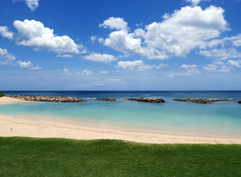 One of the Ko Olina lagoons with no one in sight.