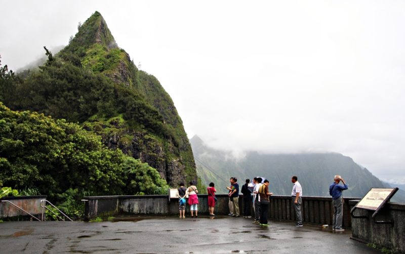 Nuuanu Pali lookout first level.