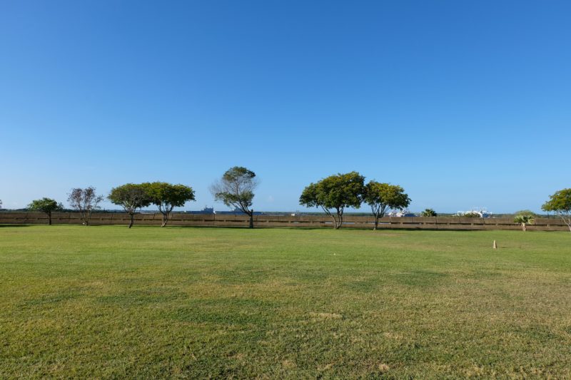 The Best Lookout For Pearl Harbor Ships Is At Leeward Community College - The main lawn with a fantastic lookout.