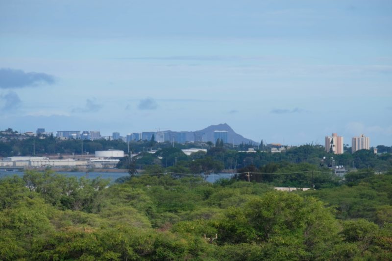 The Best Lookout For Pearl Harbor Ships Is At Leeward Community College - Diamond Head.