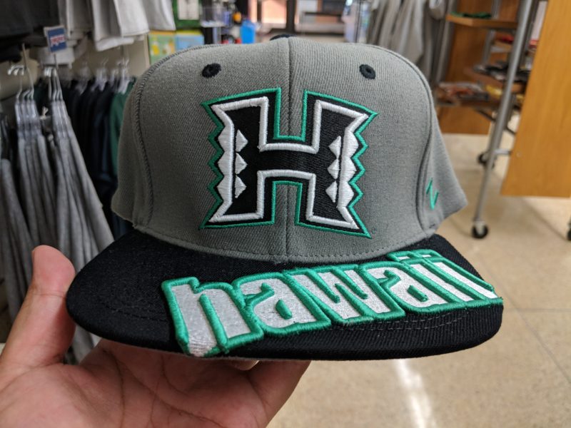 The Best Lookout For Pearl Harbor Ships Is At Leeward Community College - A University of Hawaii hat.