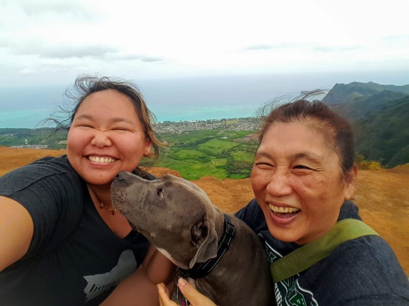 Me, Mom and Daisy made it to the top and the view was a thrill!