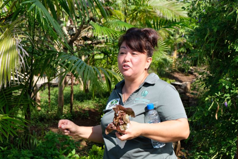 Our tour guide Tanya at Mari's Gardens was awesome!