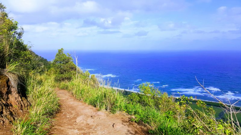 The views never stop at the Kealia trail.