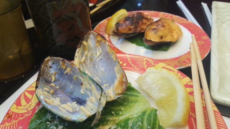 Baked mussels were so worth it at Kazoku Sushi.