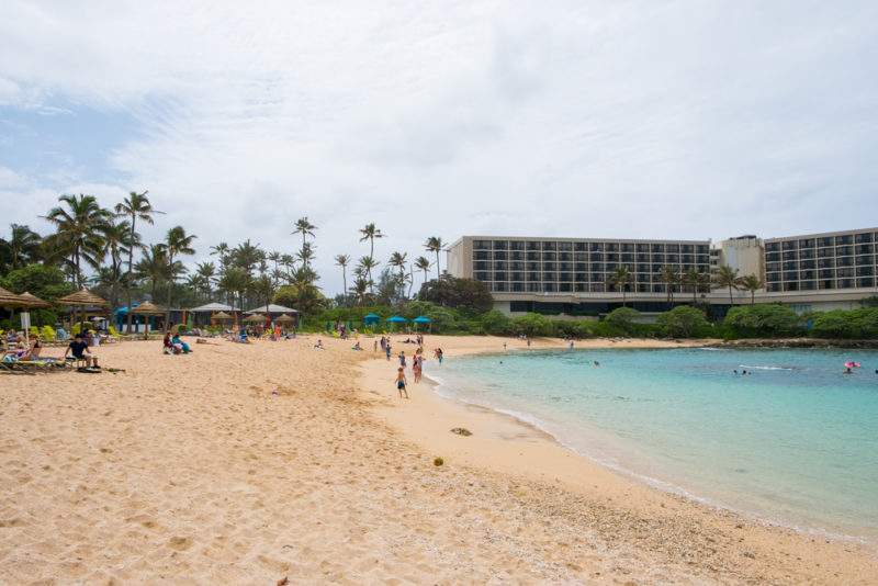 Turtle Bay Resort's Kuilima Cove is great for beginner snorkelers. The Best Beaches In Oahu’s North Shore For Families.