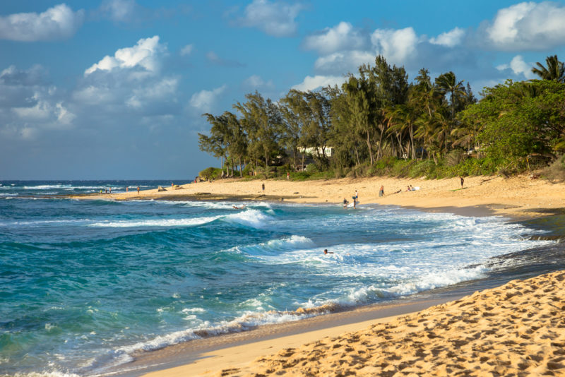 Sunset beach is spectacular! The Best Beaches In Oahu’s North Shore For Families.