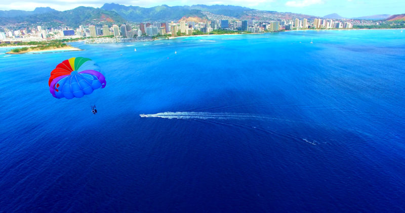 The Waikiki view from way up high!