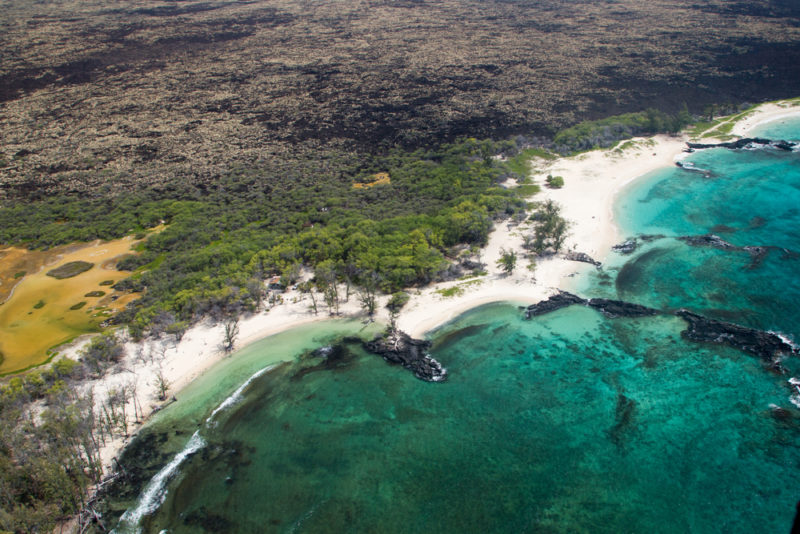 Beautiful Makalawena beach on the Big island.