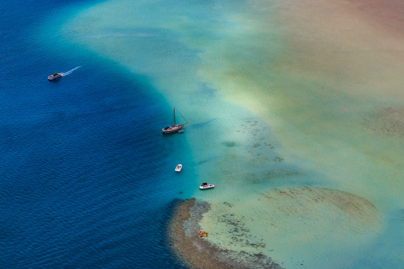 The Kaneohe sandbar (also a great spot for snorkel tours).