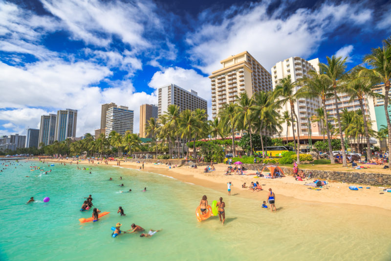 Waikiki hotels along Waikiki beach | Benny Marty / Shutterstock.com