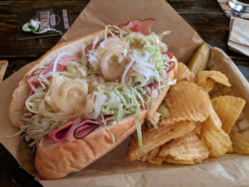 Italian hoagie from Honolulu Beerworks