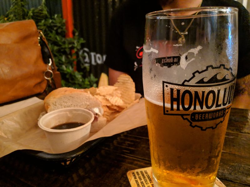 The beer and food at Honolulu Beerworks