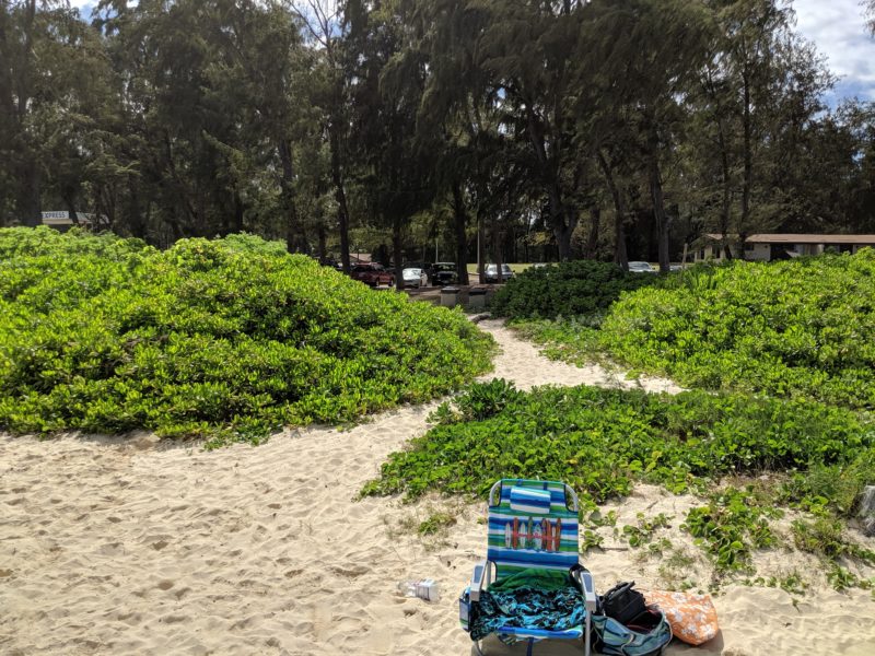 Parking at Bellows beach