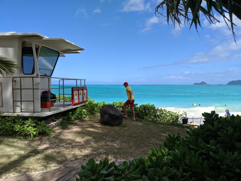 Lifeguards at Bellows beach