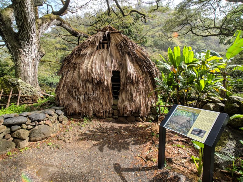 Structure at Waimea Valley.