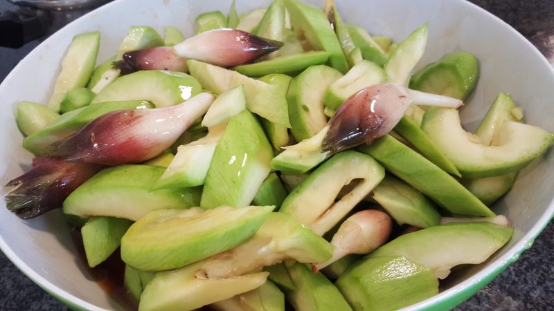 Pickled mangos.