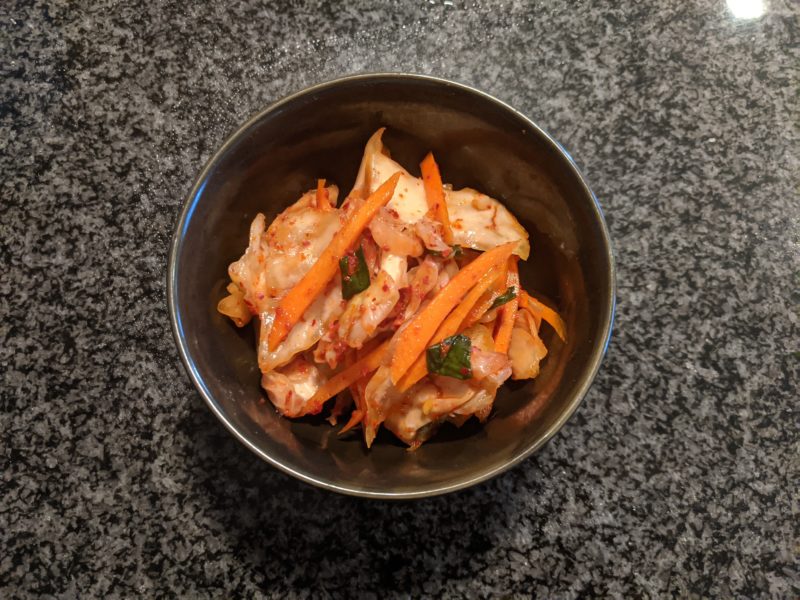 Green Cabbage Kimchee