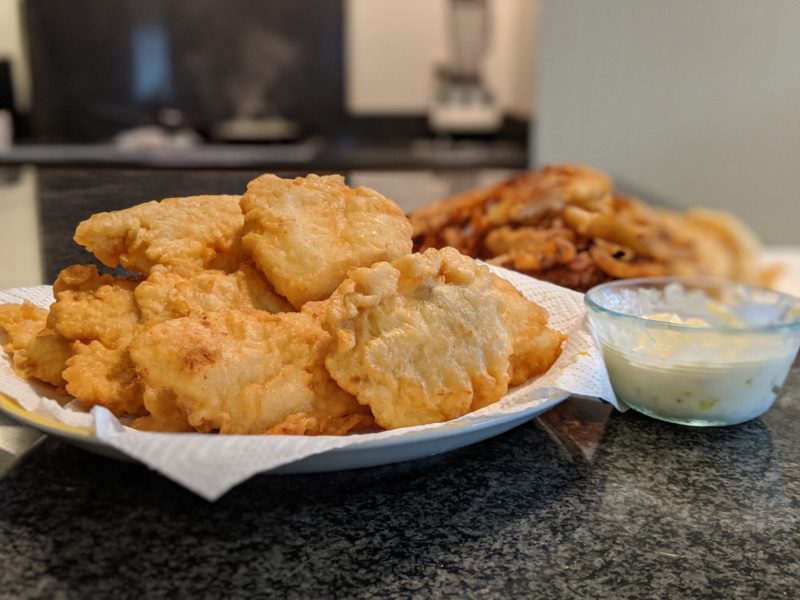 Homemade tempura batter fish and chips recipe