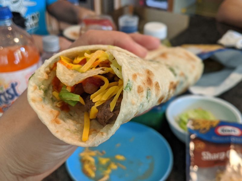 Green onion pie tortillas