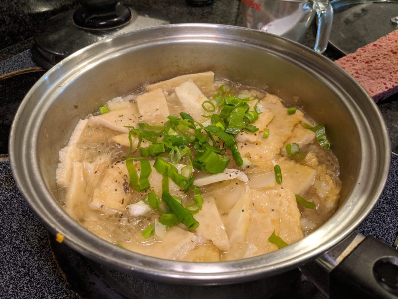 Fishcake and long rice soup