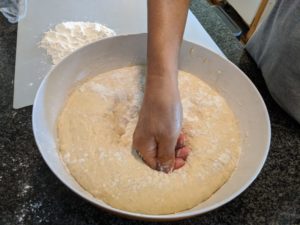 Your hand will get stuck easily so always use flour on your hands.