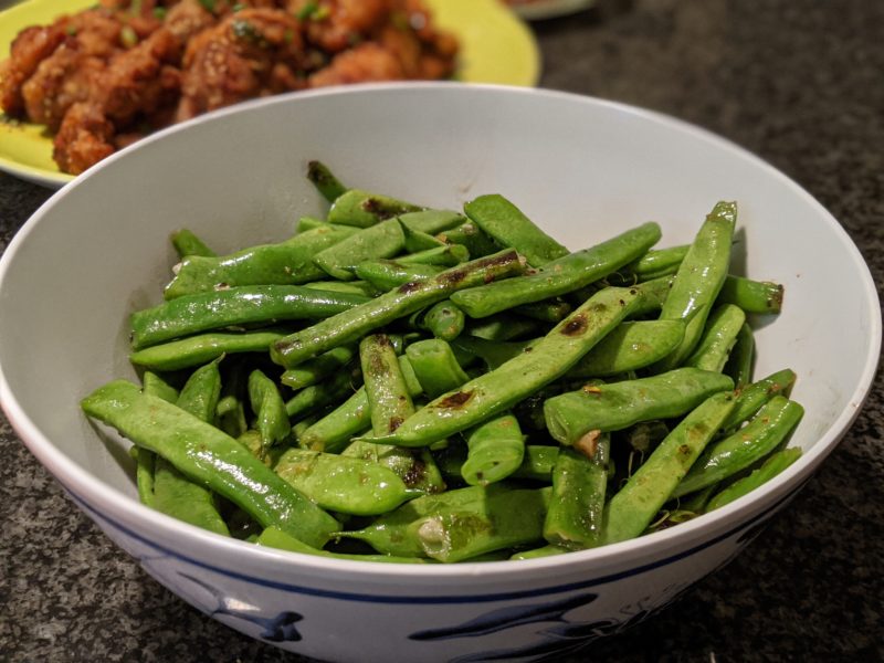 Green beans stir fry