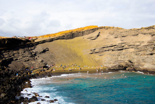 Papakolea Is One Of Four Green Sand Beaches In The World