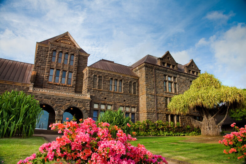 The main building for the Bernice Pauahi Bishop Museum.