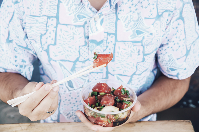 Fresh ahi poke.