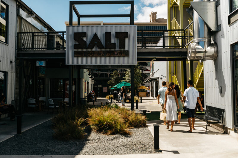 Shopping at SALT at our Kakaako.