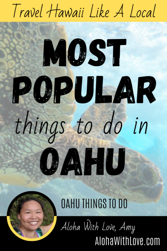 Pinterest Pin: Most Popular Things To Do In Oahu