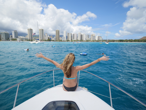 There are all kinds of boat tours in Oahu: snorkeling, cruises, sailing, dinner, and even booze cruises.