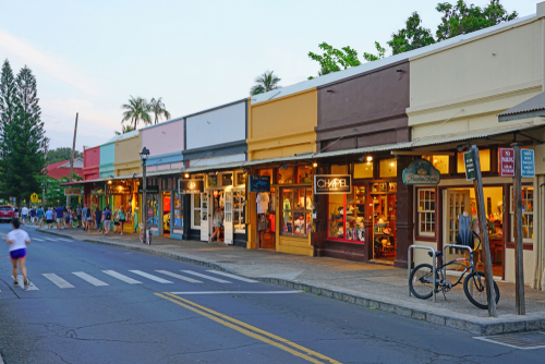 Lahaina is filled with historic buildings, was a former missionary town and capital of Hawaii before Honolulu. It was also the center of the global whaling industry on the island of Maui. Editorial credit: EQRoy / Shutterstock.com
